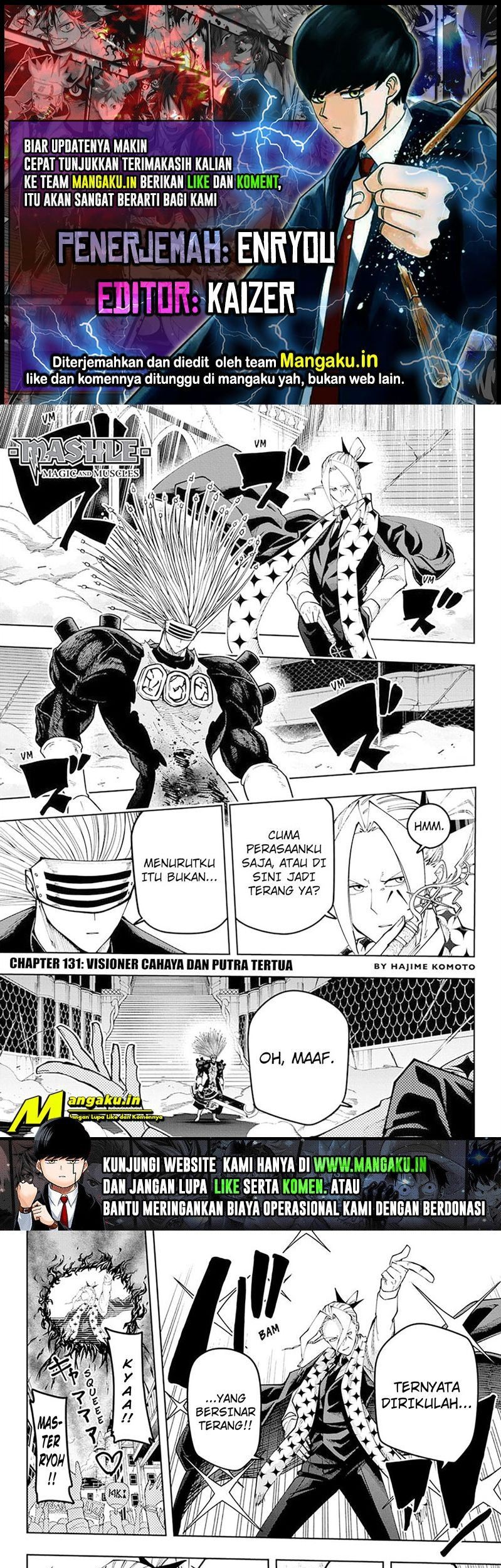 Baca Komik Mashle: Magic and Muscles Chapter 131 Gambar 1
