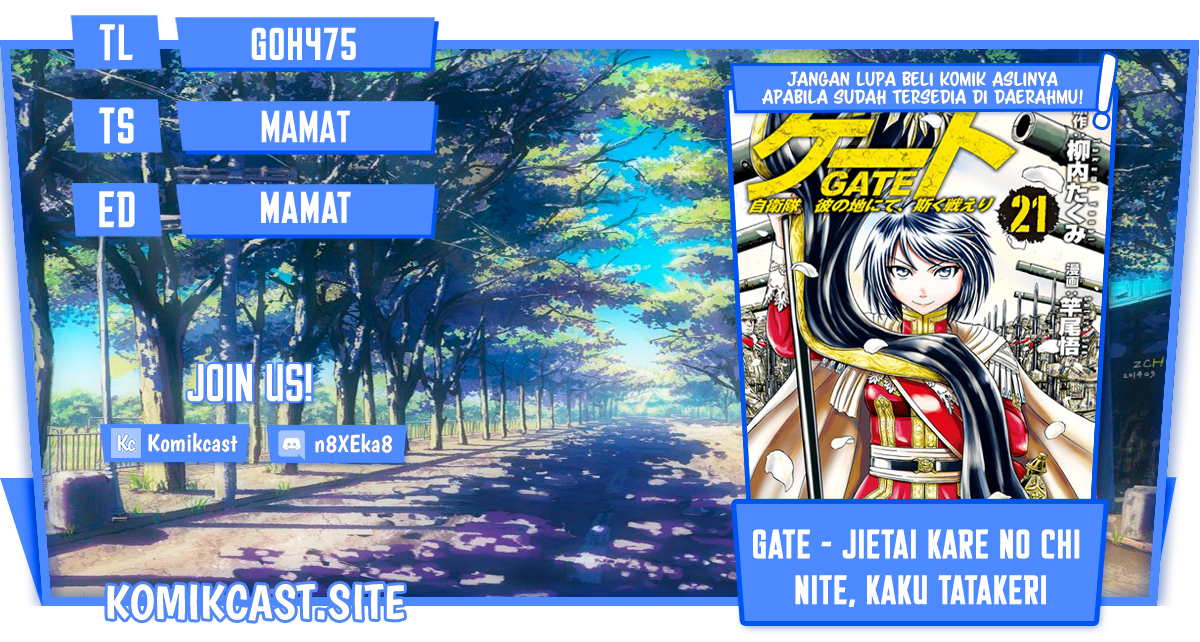Baca Komik Gate – Jietai Kare no Chi nite Kaku Tatakeri Chapter 117 Gambar 1