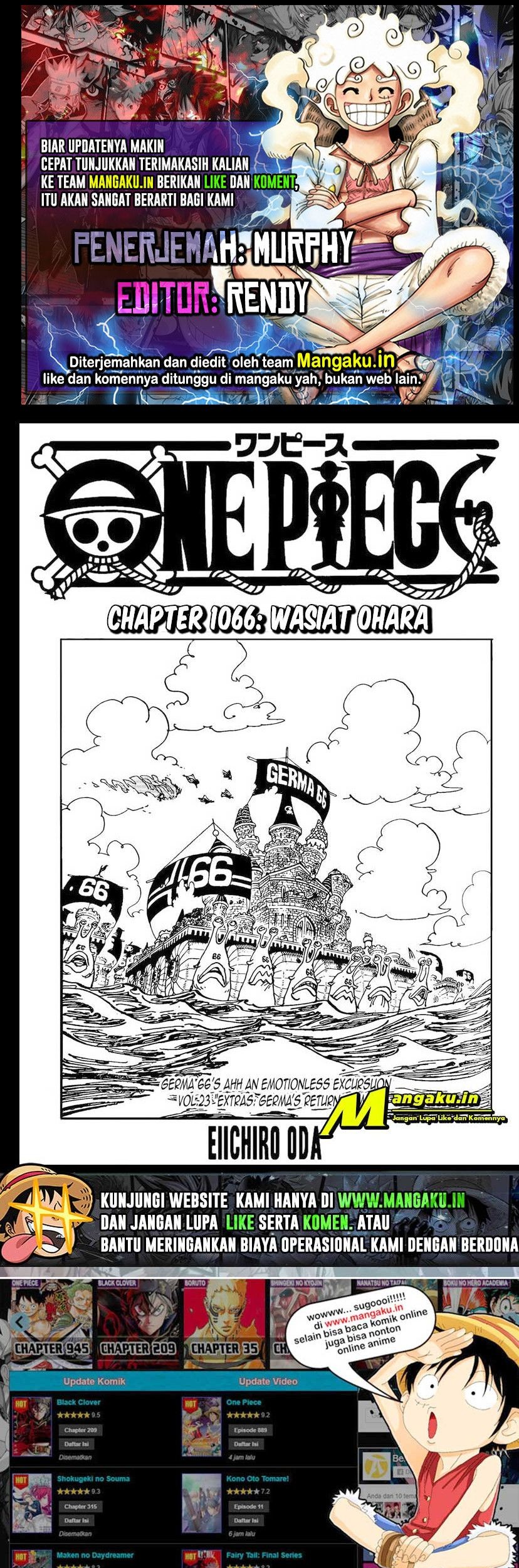 Baca Komik One Piece Chapter 1066 Gambar 1