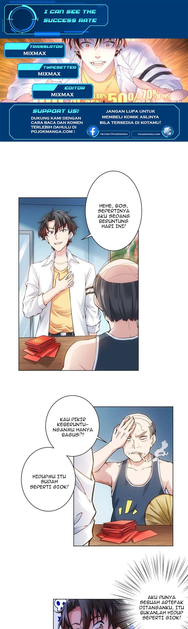 Baca Komik I Can See The Success Rate Chapter 2 Gambar 1