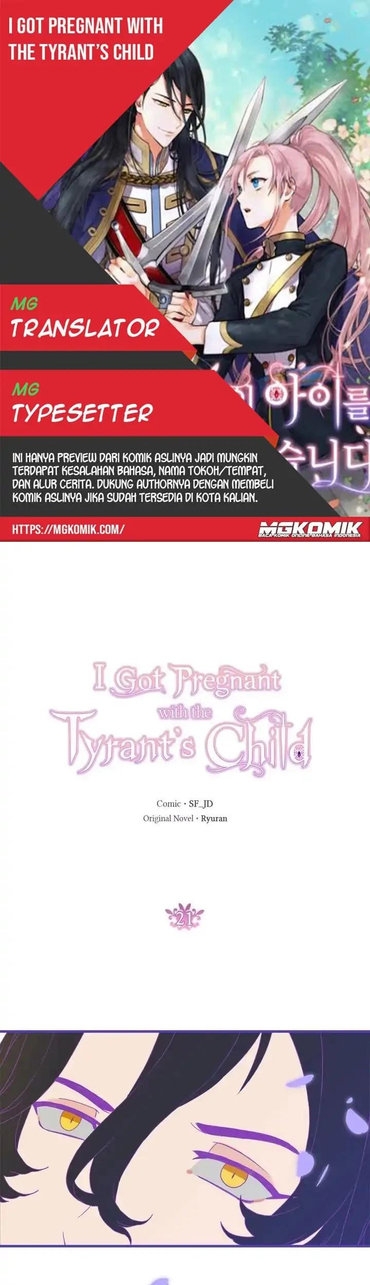 Baca Komik I Gave Birth to the Tyrant’s Child Chapter 21 Gambar 1