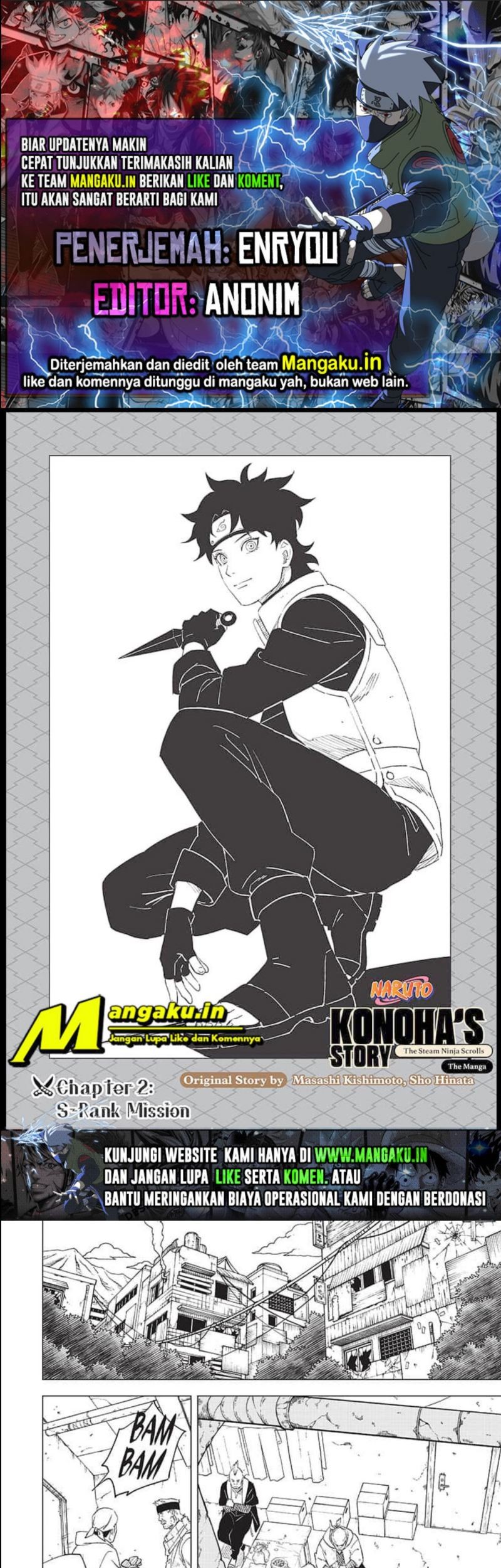 Baca Komik Naruto: Konoha’s Story—The Steam Ninja Scrolls Chapter 02.1 Gambar 1