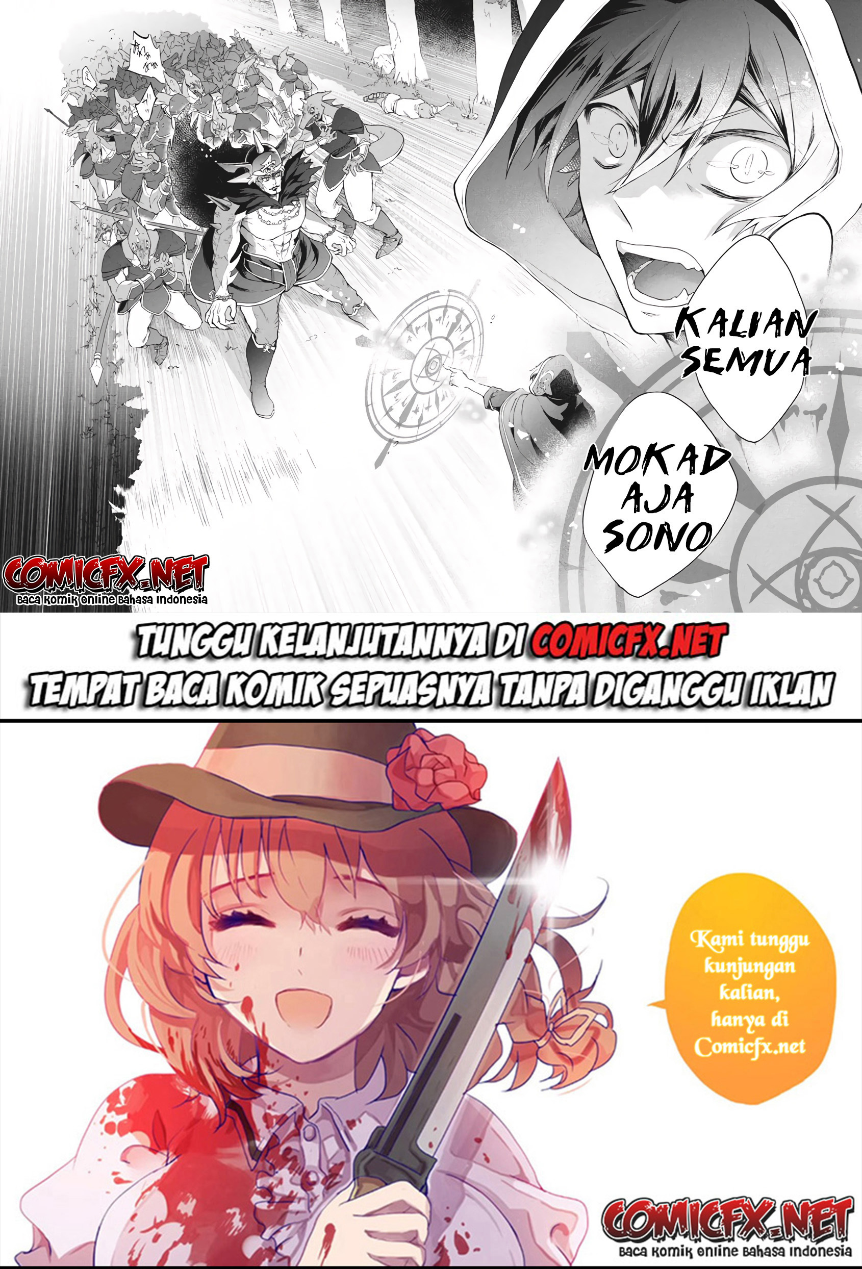 “Kukuku… He is the weakest of the Four Heavenly Monarchs.” I was dismissed from my job but somehow I became the master of a hero and a holy maiden. Chapter 09.1 Gambar 20