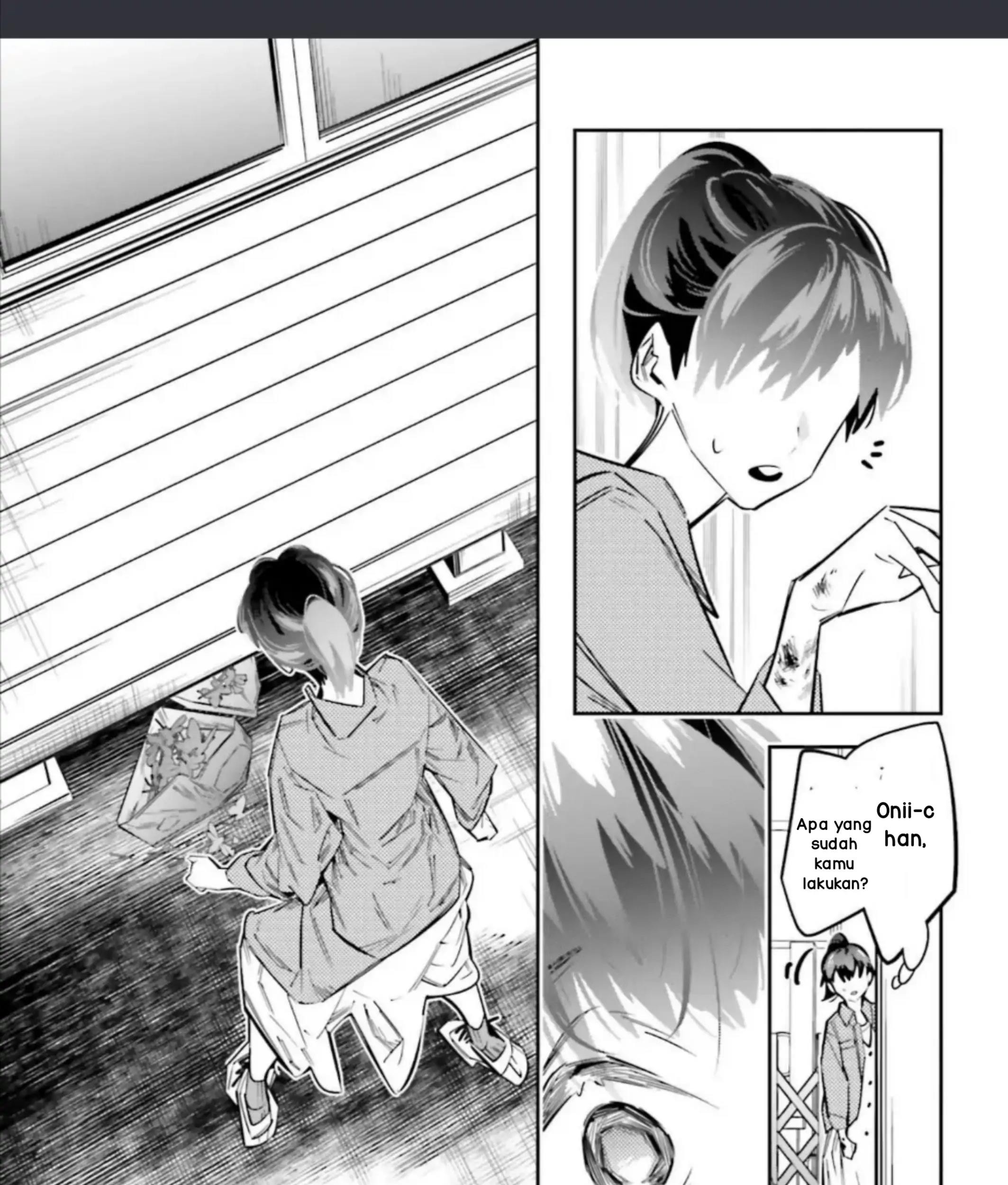 I Reincarnated as the Little Sister of a Death Game Manga’s Murder Mastermind and Failed Chapter 4.2 Gambar 22