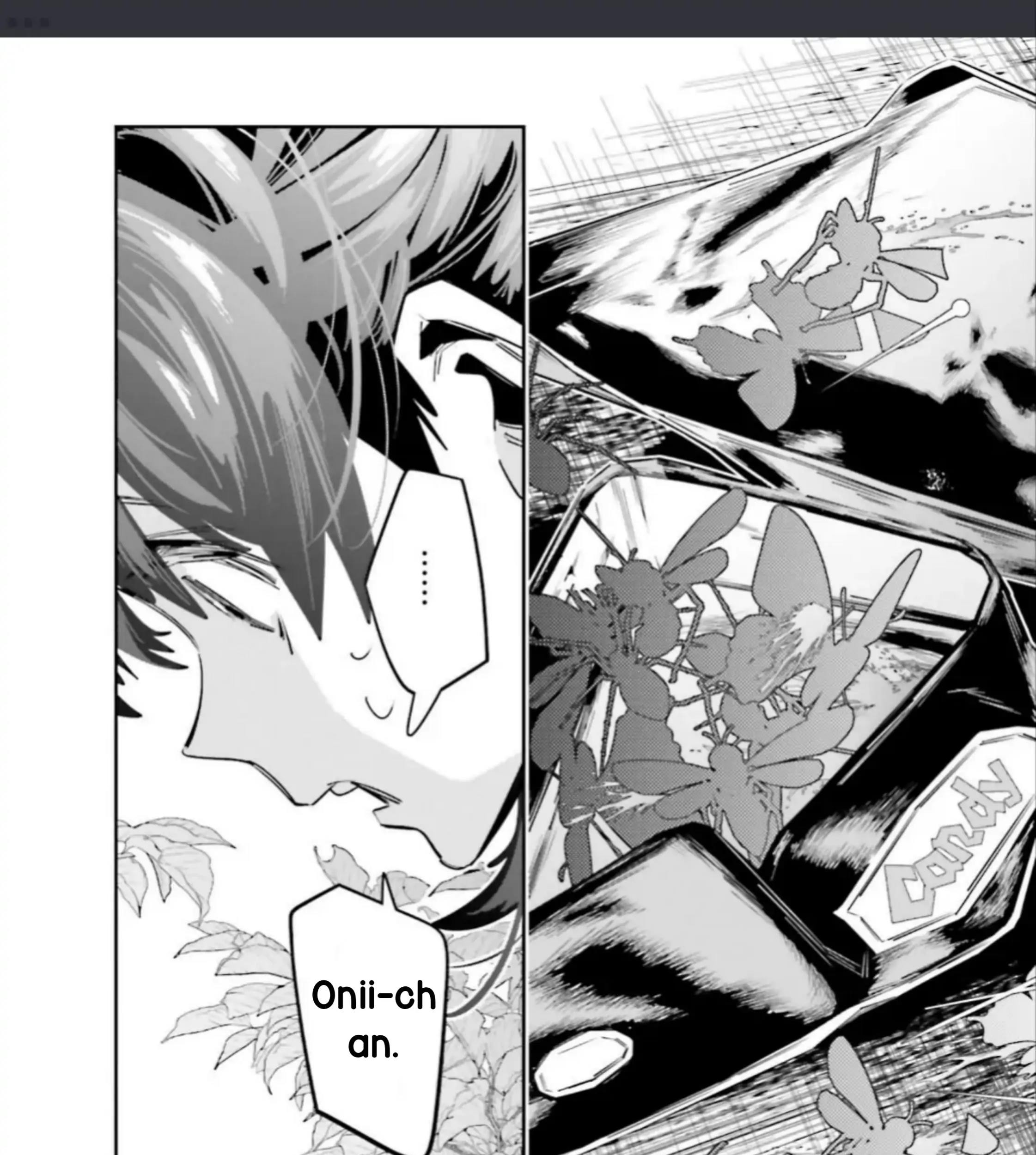 I Reincarnated as the Little Sister of a Death Game Manga’s Murder Mastermind and Failed Chapter 4.2 Gambar 24