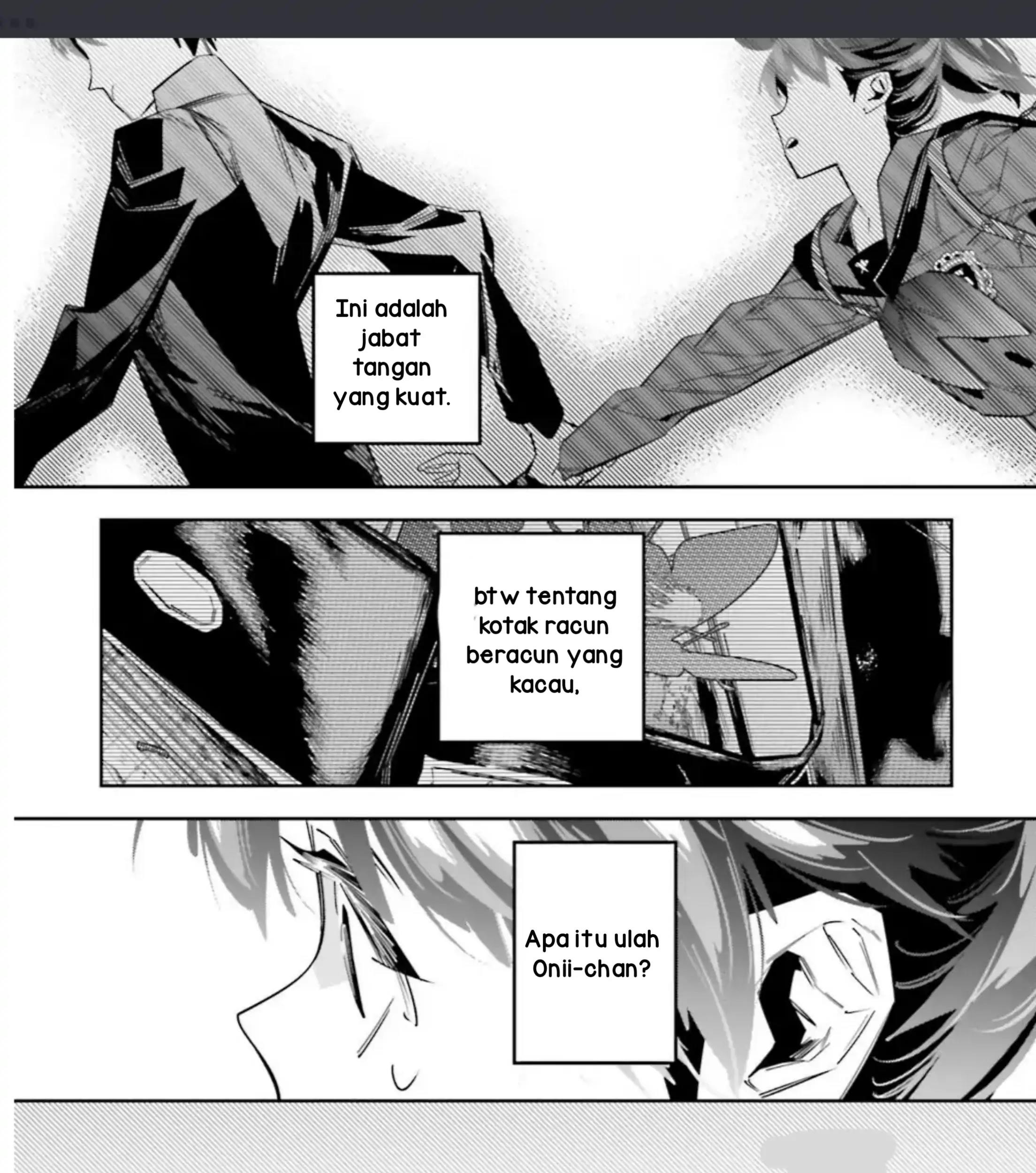 I Reincarnated as the Little Sister of a Death Game Manga’s Murder Mastermind and Failed Chapter 4.2 Gambar 32