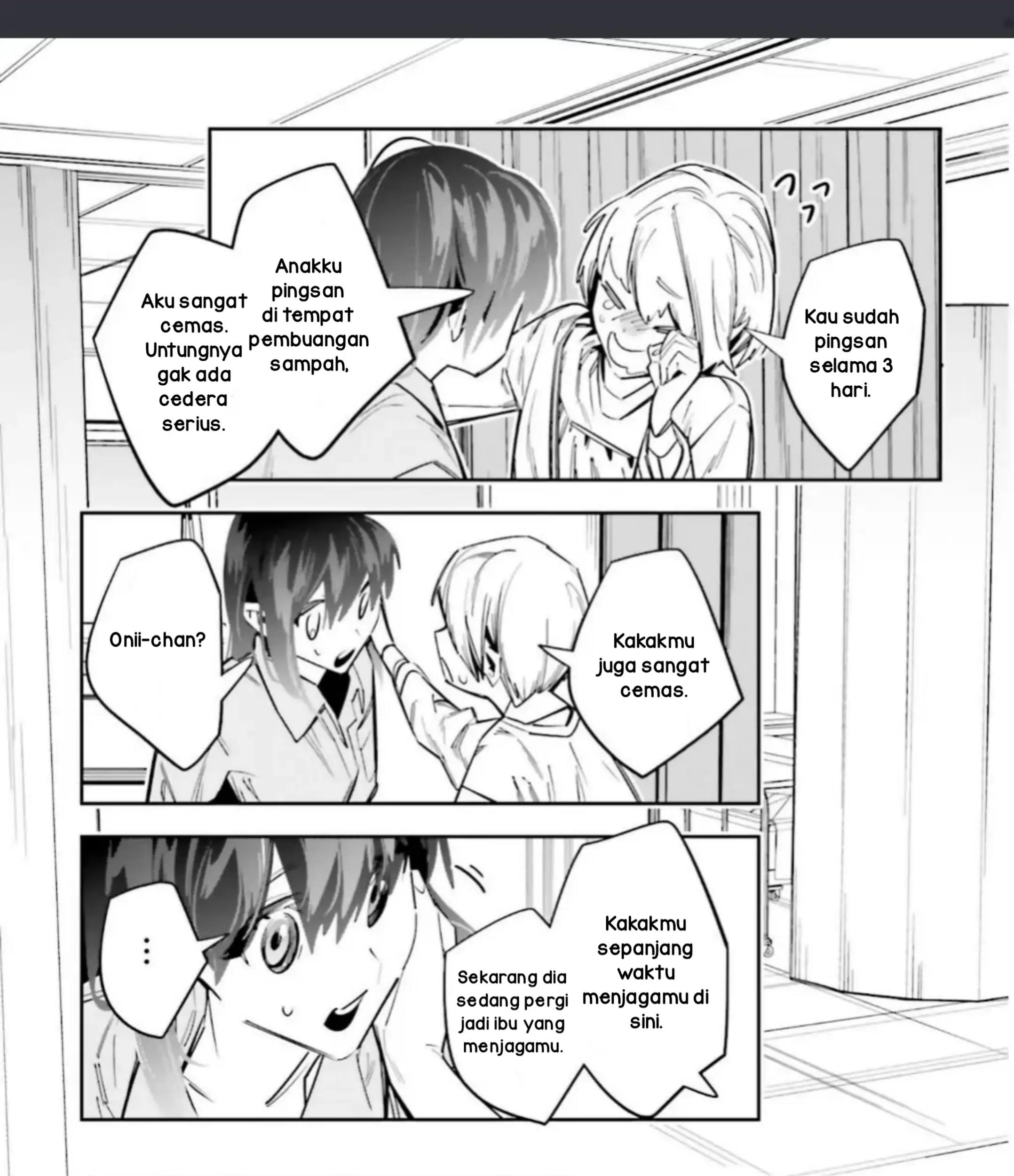 I Reincarnated as the Little Sister of a Death Game Manga’s Murder Mastermind and Failed Chapter 4.2 Gambar 6