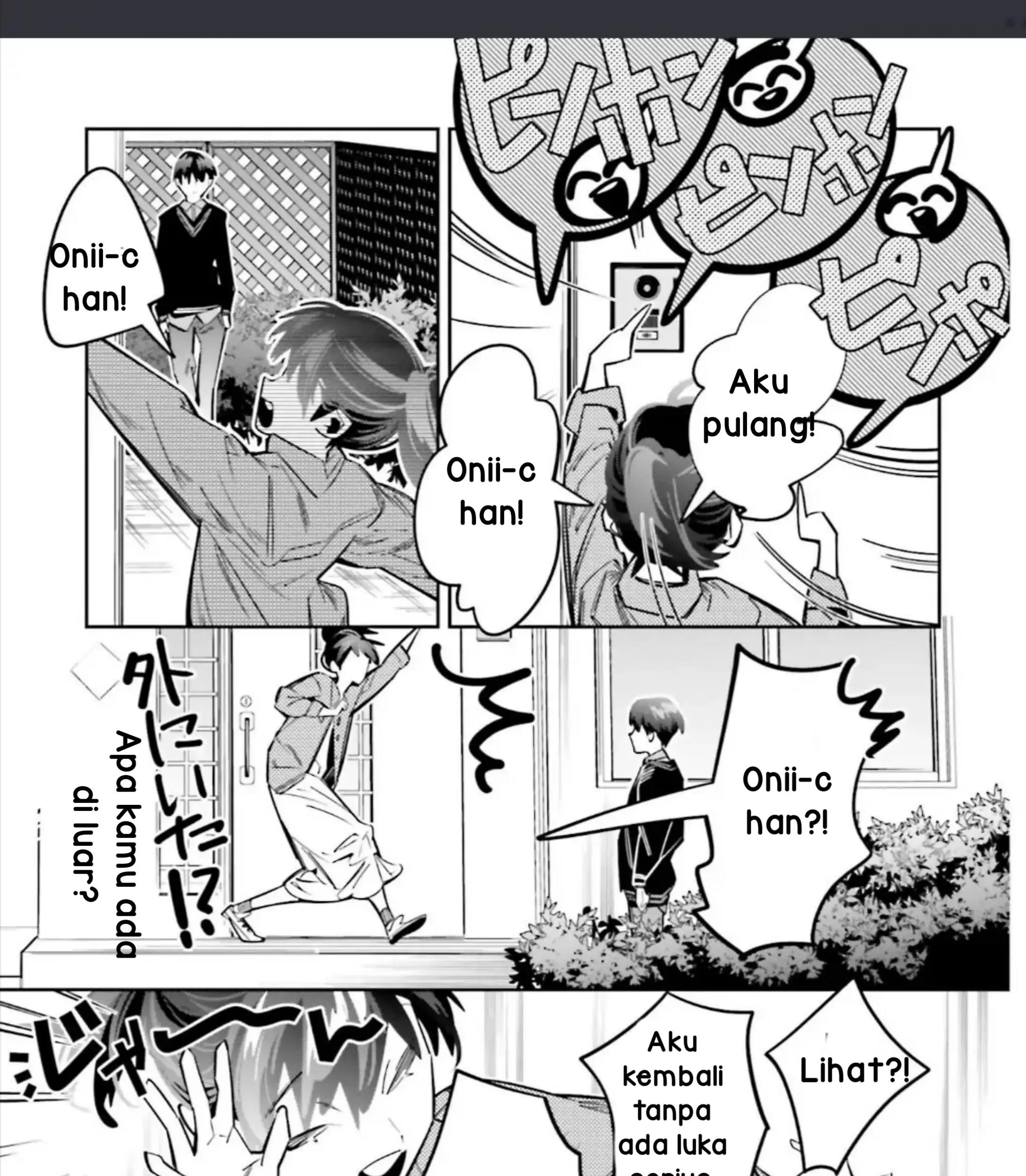 I Reincarnated as the Little Sister of a Death Game Manga’s Murder Mastermind and Failed Chapter 4.2 Gambar 14