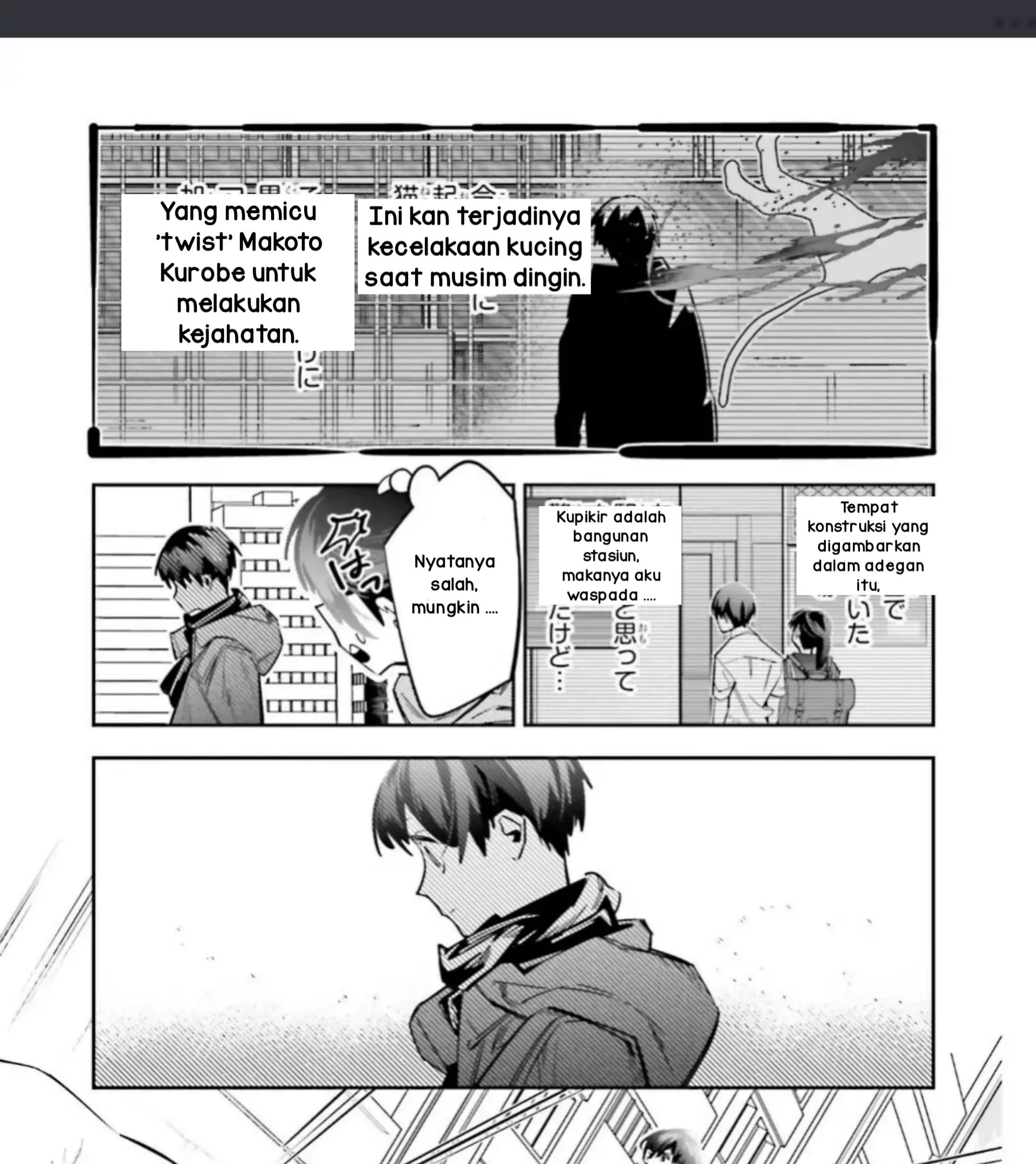 I Reincarnated as the Little Sister of a Death Game Manga’s Murder Mastermind and Failed Chapter 4.1 Gambar 19