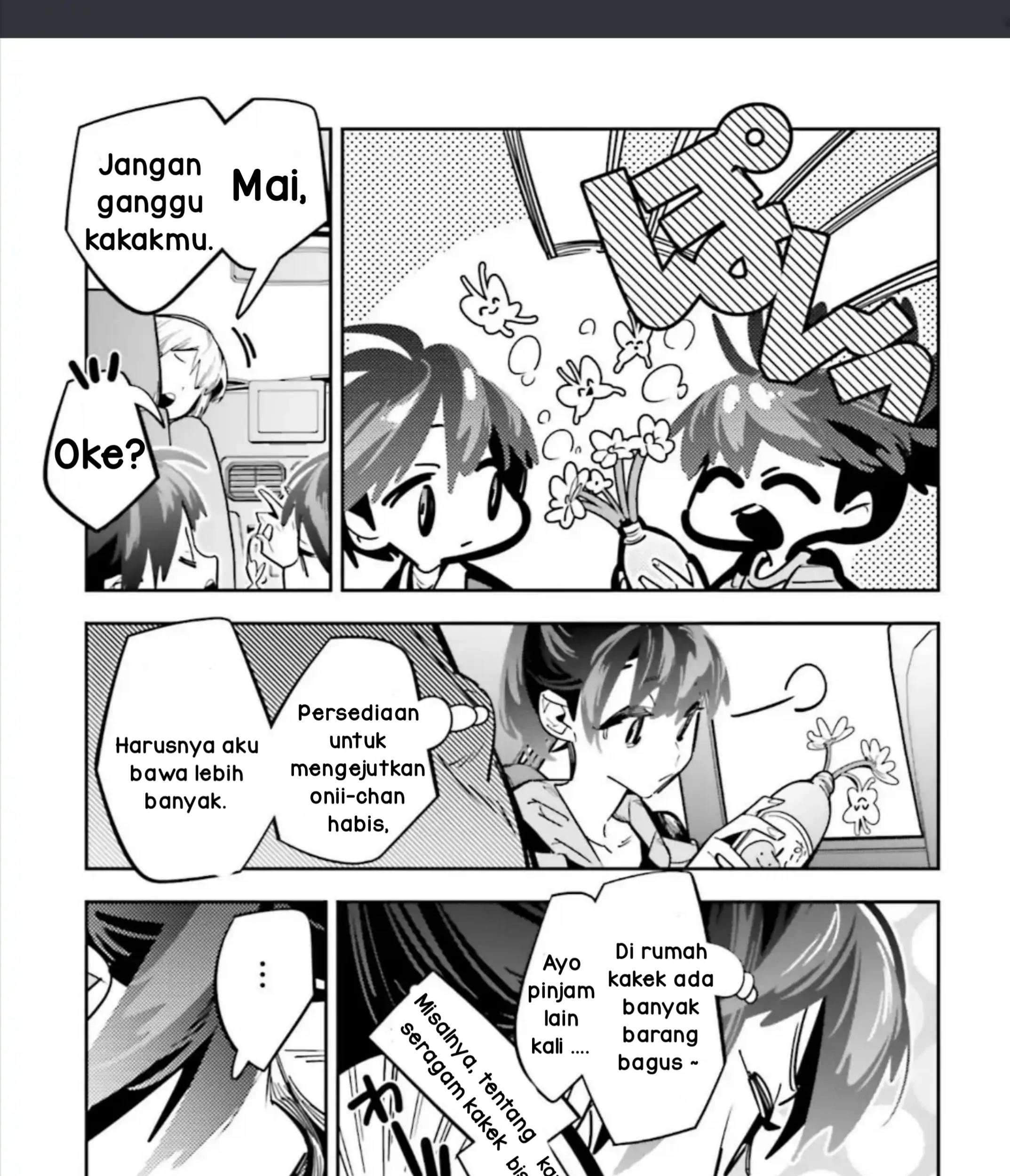 I Reincarnated as the Little Sister of a Death Game Manga’s Murder Mastermind and Failed Chapter 4.1 Gambar 11