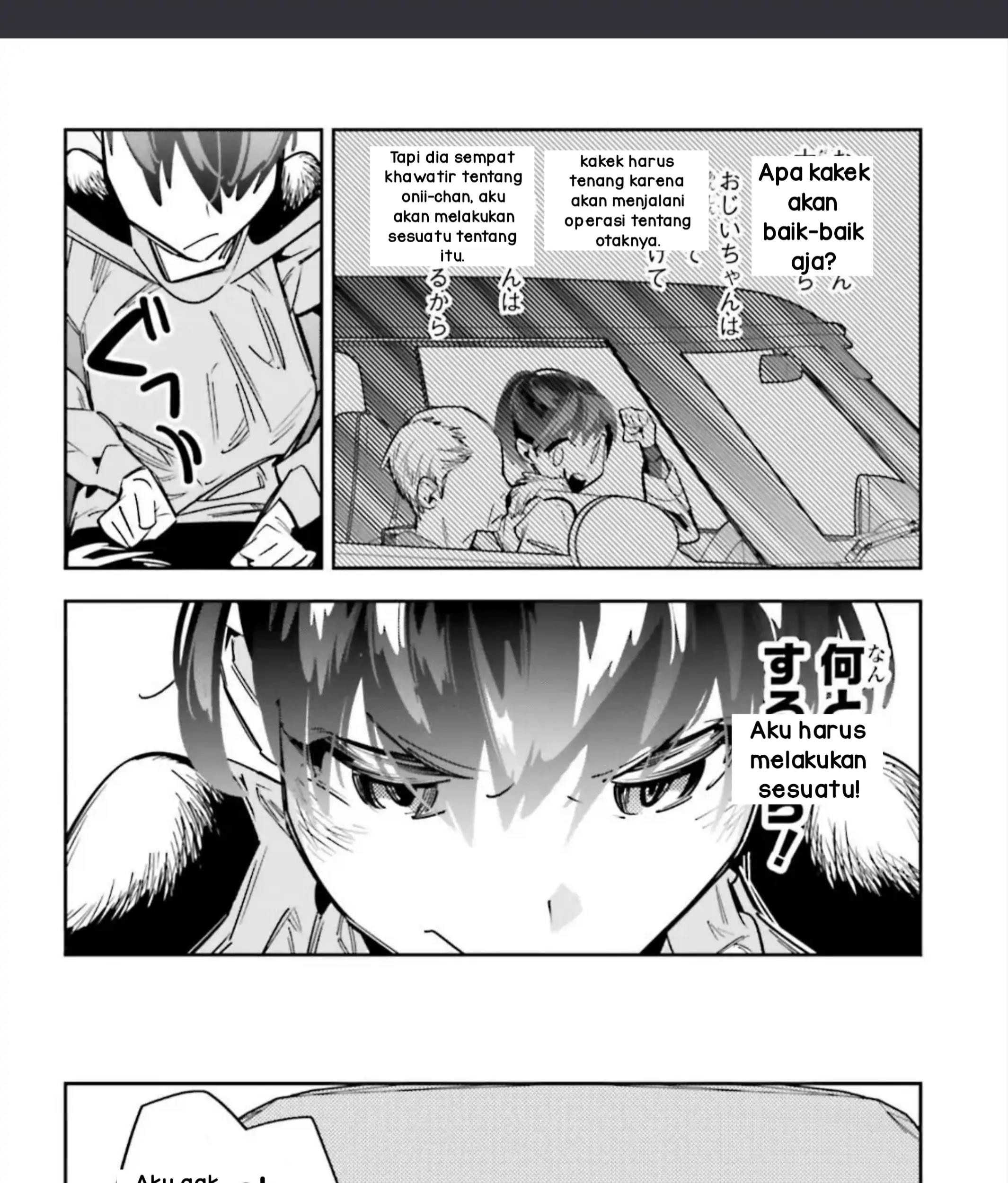 I Reincarnated as the Little Sister of a Death Game Manga’s Murder Mastermind and Failed Chapter 4.1 Gambar 13