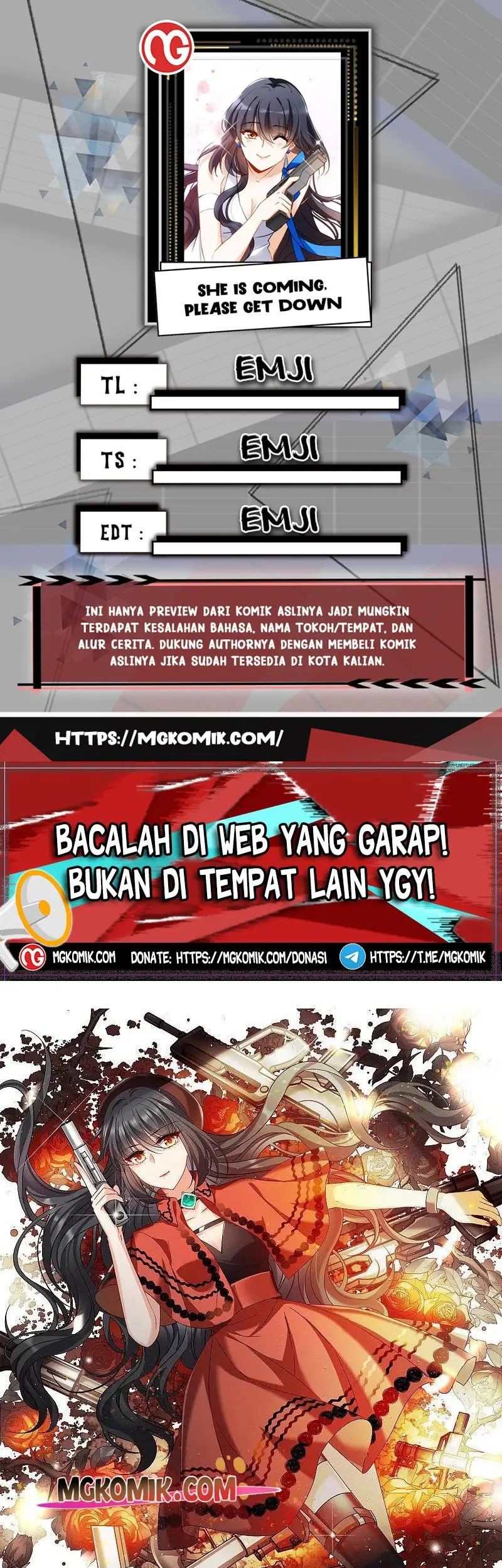 Baca Komik She Is Coming, Please Get Down! Chapter 95.1 Gambar 1