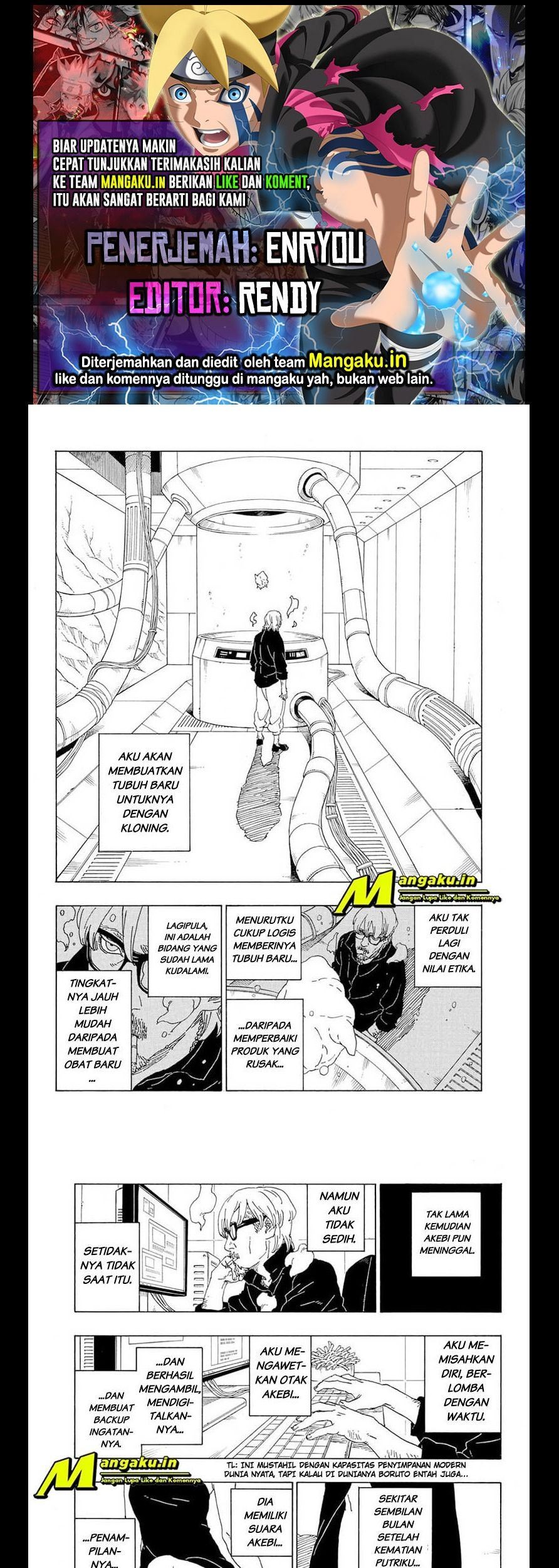 Baca Komik Boruto Chapter 75.2 Gambar 1