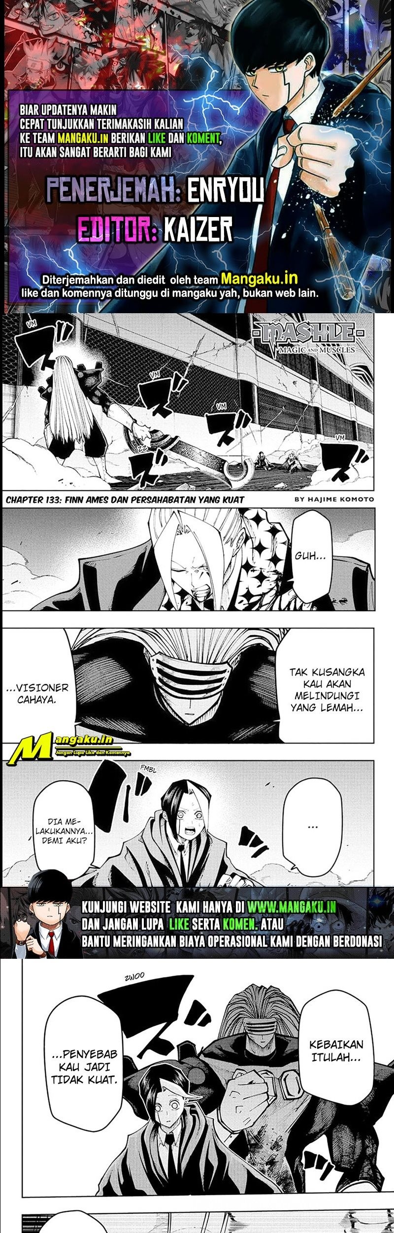 Baca Komik Mashle: Magic and Muscles Chapter 133 Gambar 1