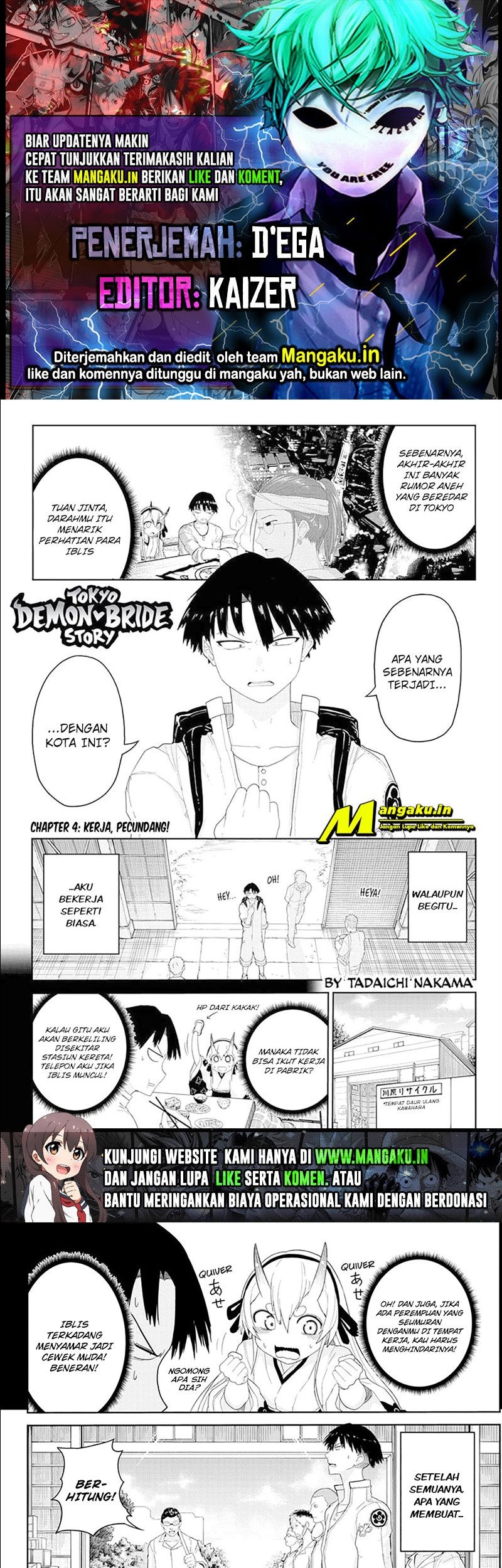 Baca Komik Dai Tokyo Oniyome-den Chapter 04 Gambar 1
