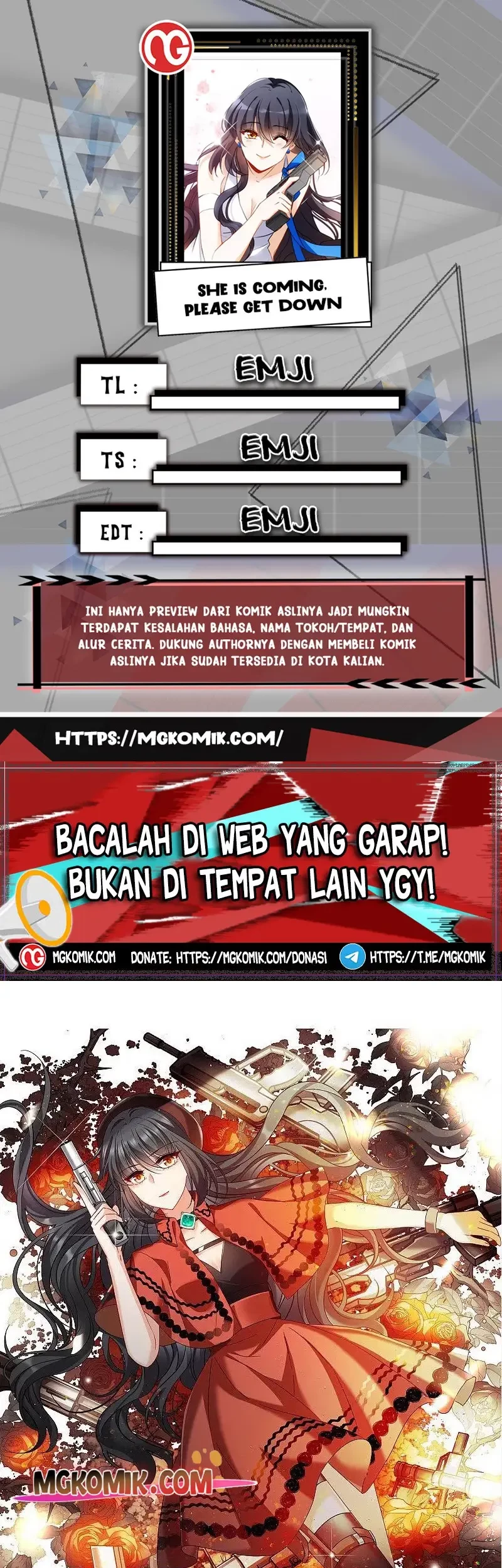 Baca Komik She Is Coming, Please Get Down! Chapter 96.2 Gambar 1