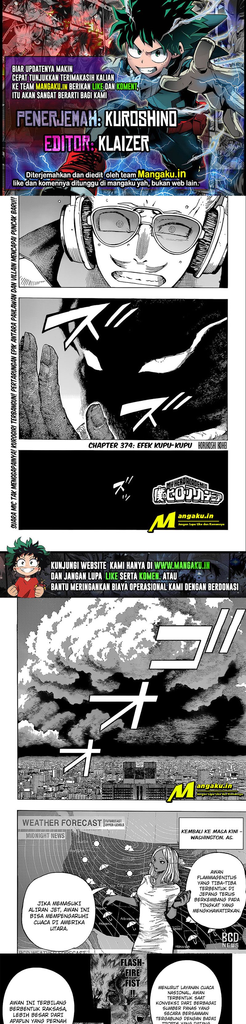 Baca Komik Boku no Hero Academia Chapter 374 Gambar 1
