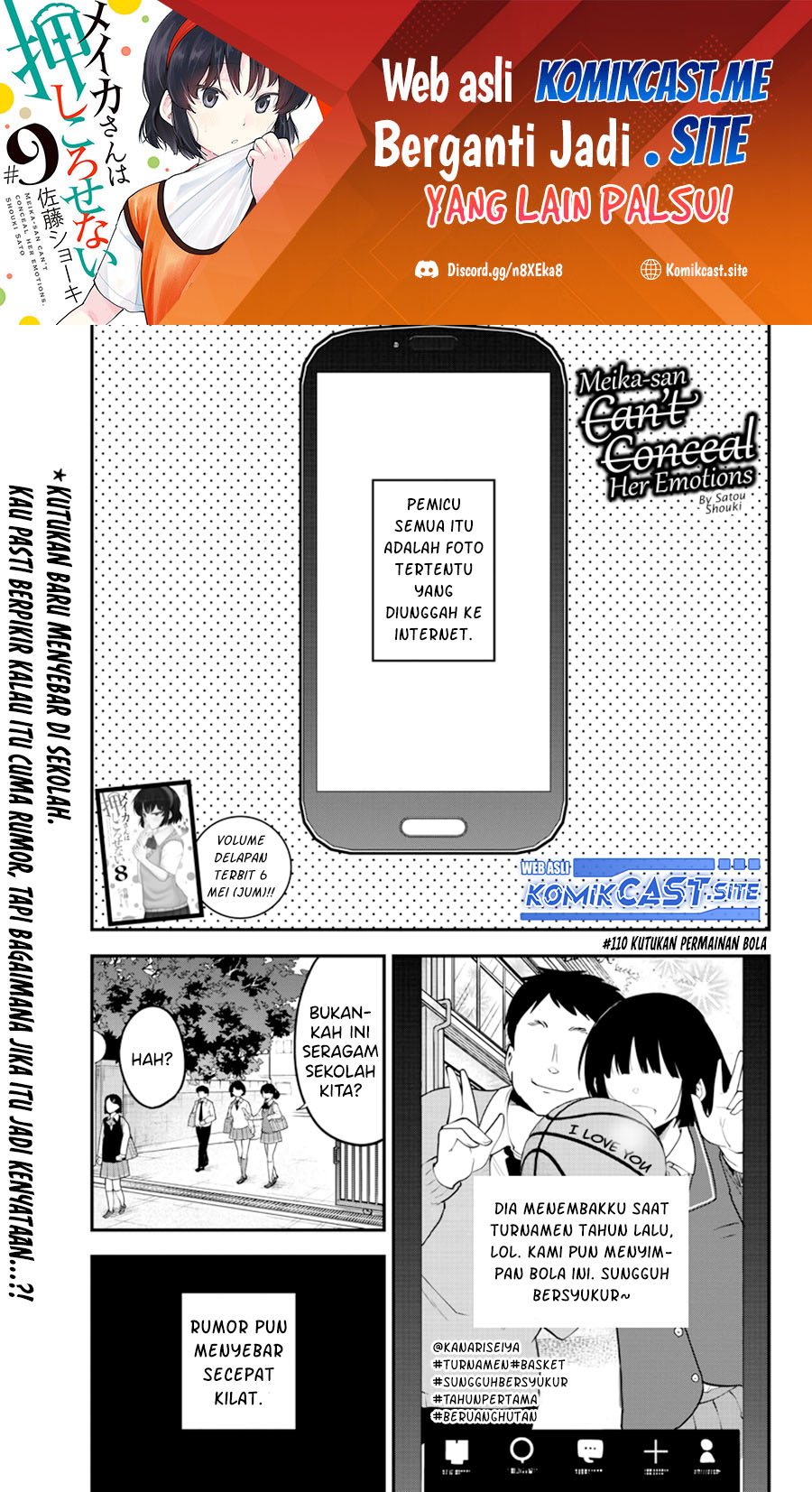 Baca Meika-san Can’t Conceal Her Emotions Chapter 110 Gambar 2