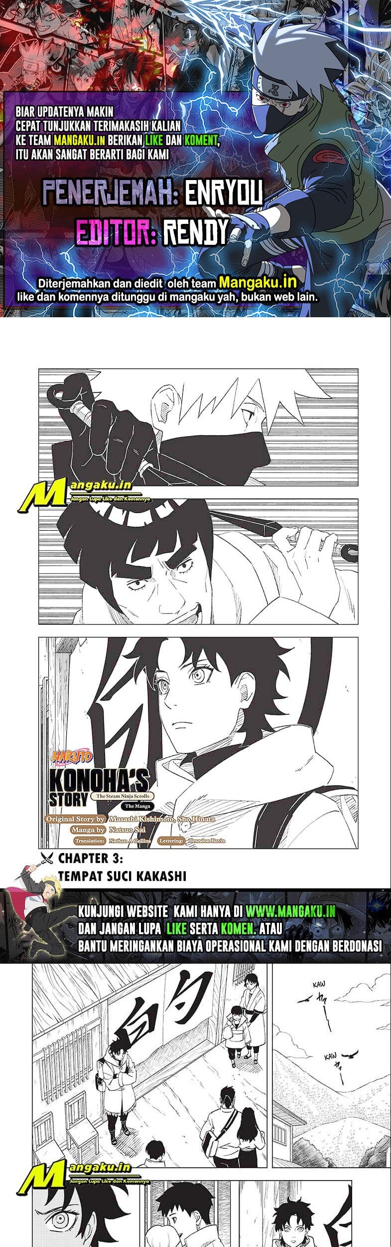 Baca Komik Naruto: Konoha’s Story—The Steam Ninja Scrolls Chapter 03.1 Gambar 1