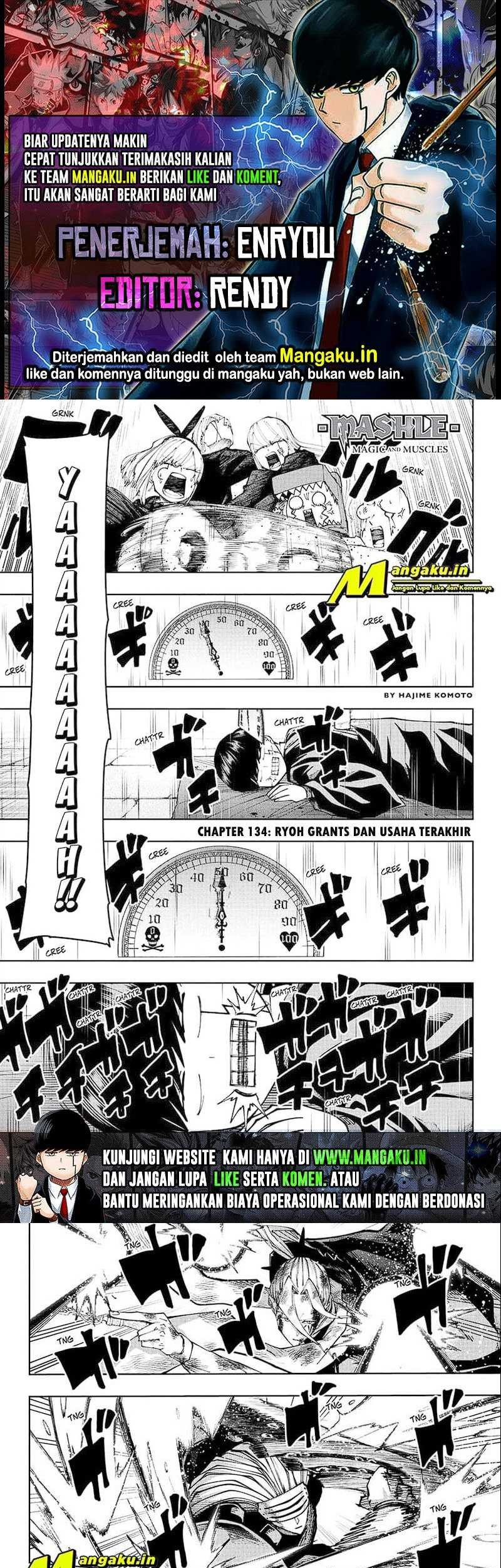 Baca Komik Mashle: Magic and Muscles Chapter 134 Gambar 1