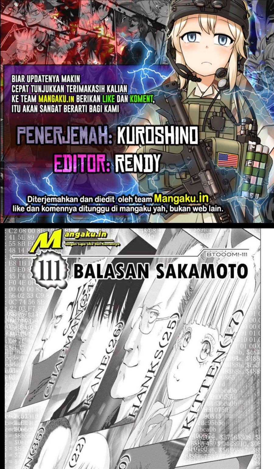 Baca Komik Btooom! Chapter 111.1 Gambar 1