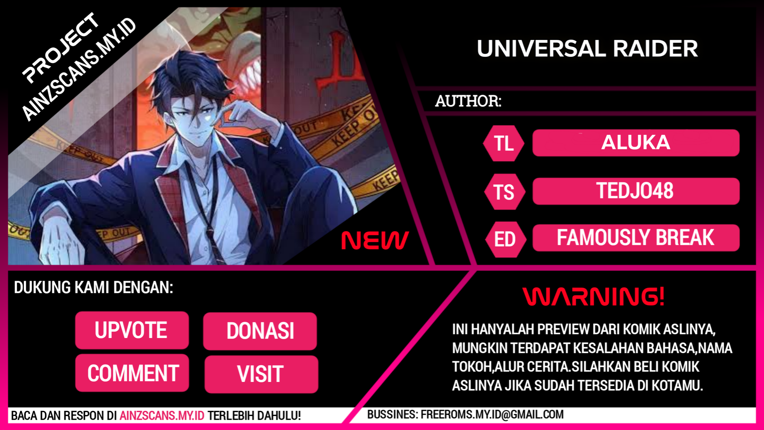 Baca Komik Universal Raider Chapter 11 Gambar 1