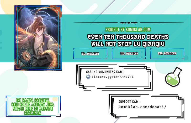 Baca Komik Even Ten Thousand Deaths Will Not Stop Lu Qianqiu Chapter 00.1 Gambar 1