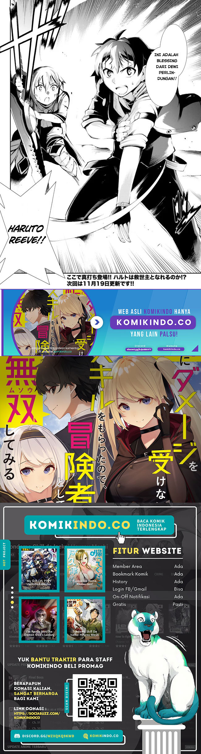 Zettai ni Damage wo Ukenai Skill wo Moratta node, Boukensha to shite Musou shite miru Chapter 15.2 Gambar 17