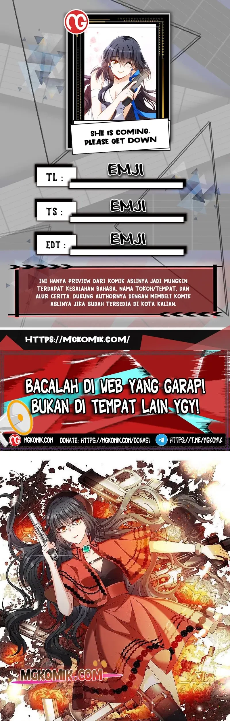 Baca Komik She Is Coming, Please Get Down! Chapter 97.2 Gambar 1