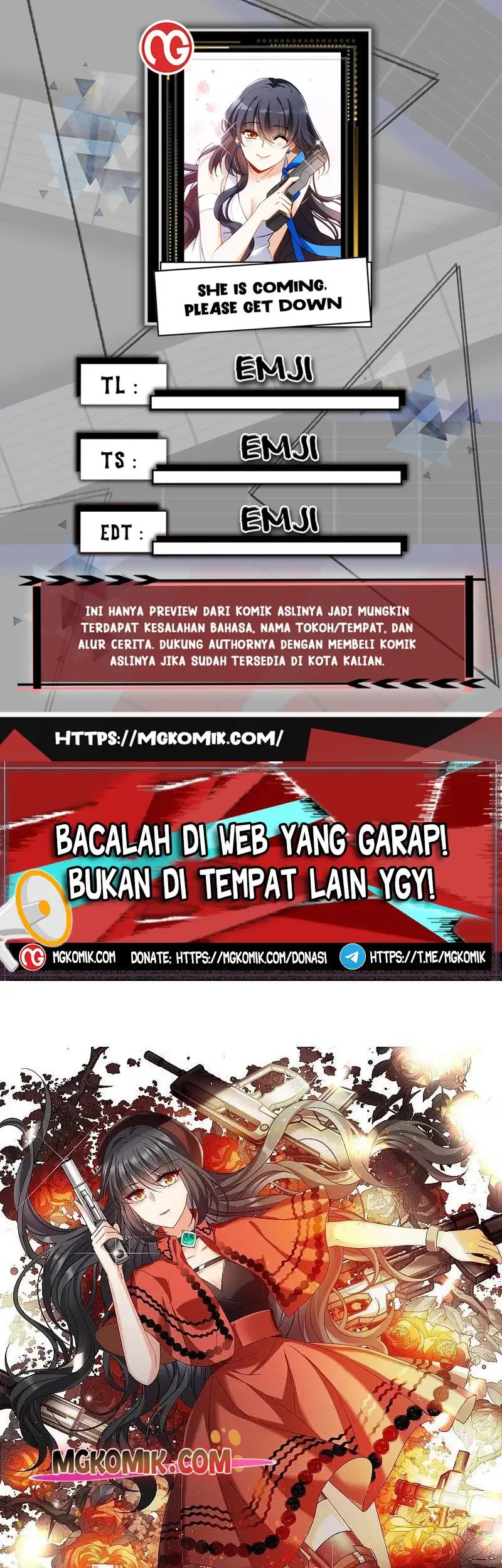 Baca Komik She Is Coming, Please Get Down! Chapter 97.1 Gambar 1