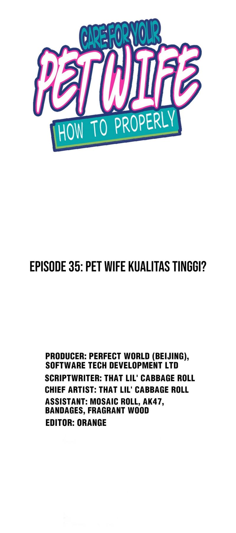 How To Properly Care For Your Pet Wife Chapter 35 2