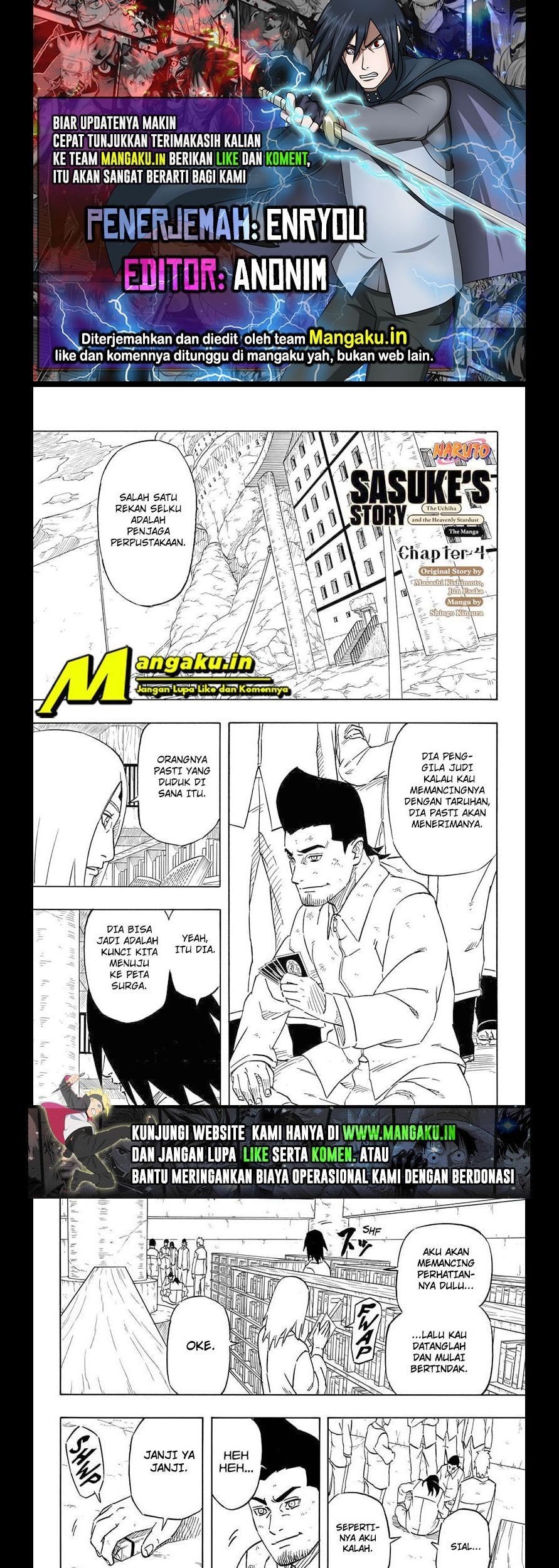 Baca Komik Naruto Sasuke’s Story The Uchiha And The Heavenly Stardust Chapter 04.1 Gambar 1