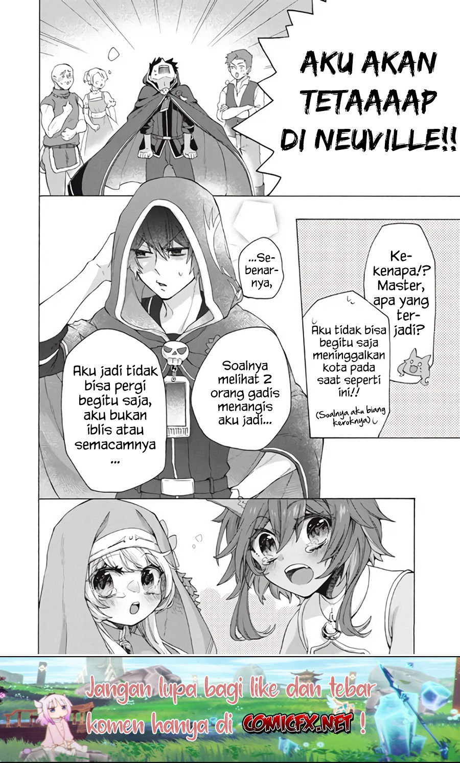 “Kukuku… He is the weakest of the Four Heavenly Monarchs.” I was dismissed from my job but somehow I became the master of a hero and a holy maiden. Chapter 10.2 Gambar 15