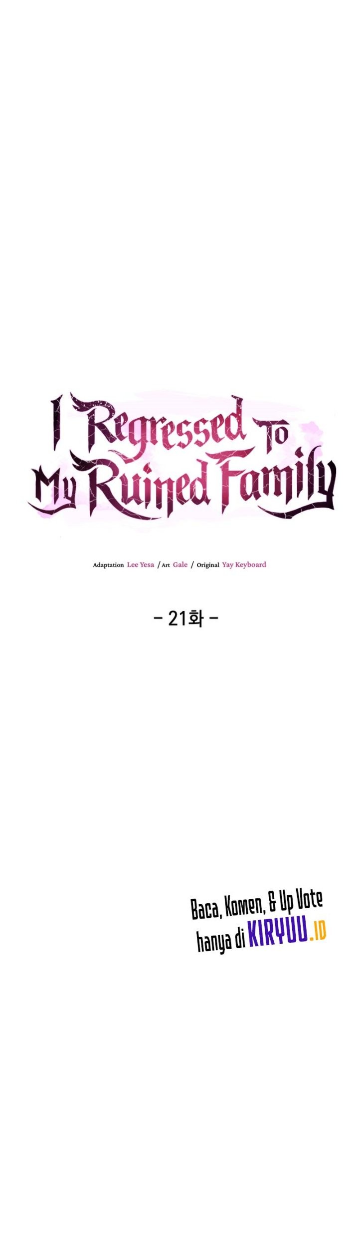I Regressed to My Ruined Family Chapter 21 Gambar 22