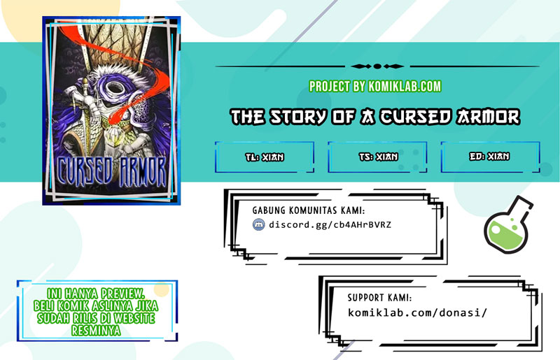 Baca Komik The Story of a Cursed Armor Chapter 01 Gambar 1
