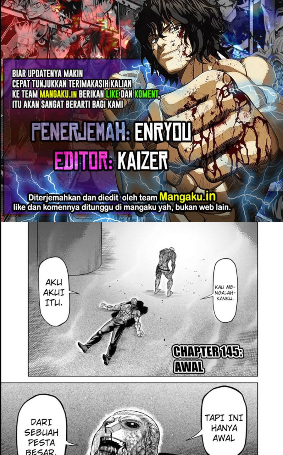 Baca Komik Kengan Omega Chapter 145 Gambar 1