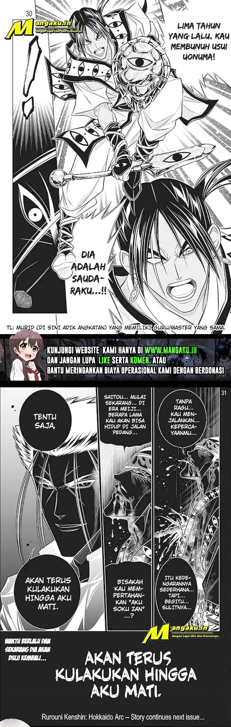 Rurouni Kenshin: Meiji Kenkaku Romantan – Hokkaido-hen Chapter 47 Gambar 18