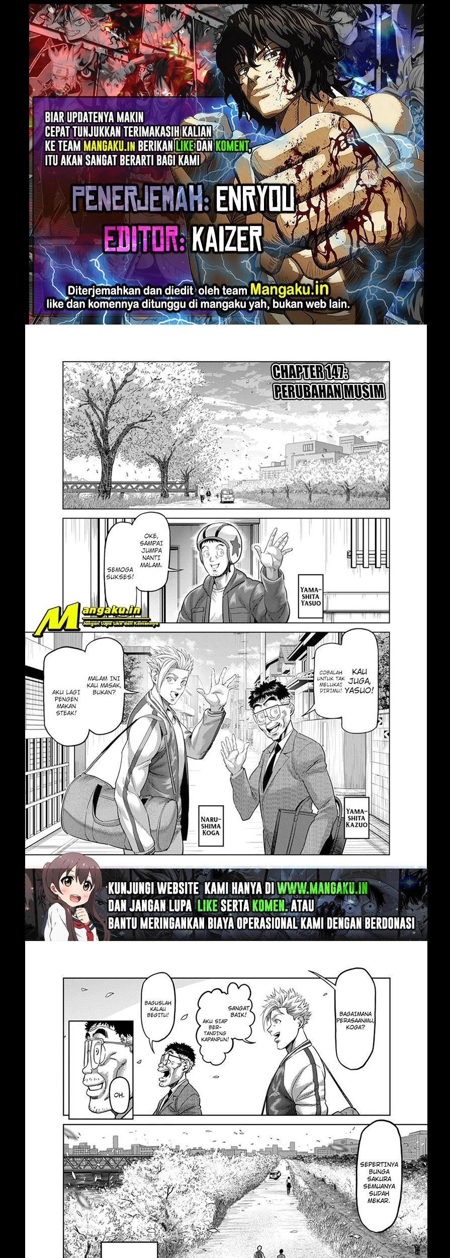 Baca Komik Kengan Omega Chapter 147 Gambar 1