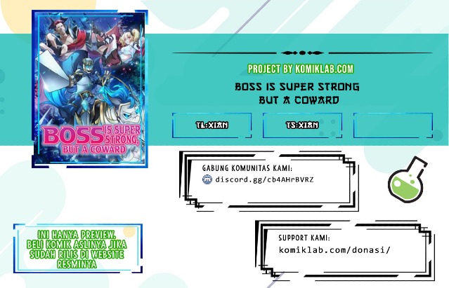 Baca Komik Boss Is Super Strong, but a Coward Chapter 02 Gambar 1