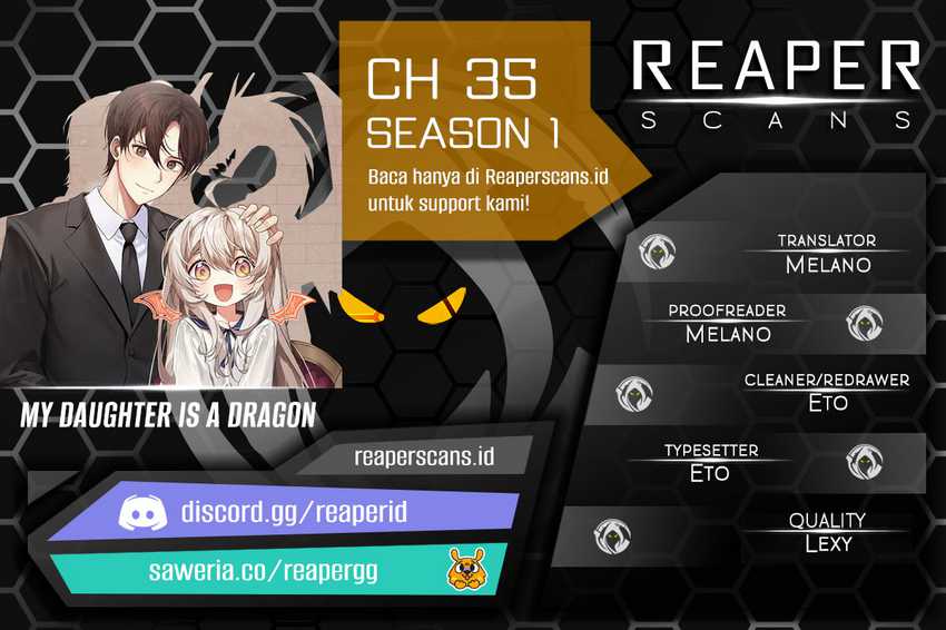 Baca Komik My Daughter Is a Dragon! Chapter 35 Gambar 1