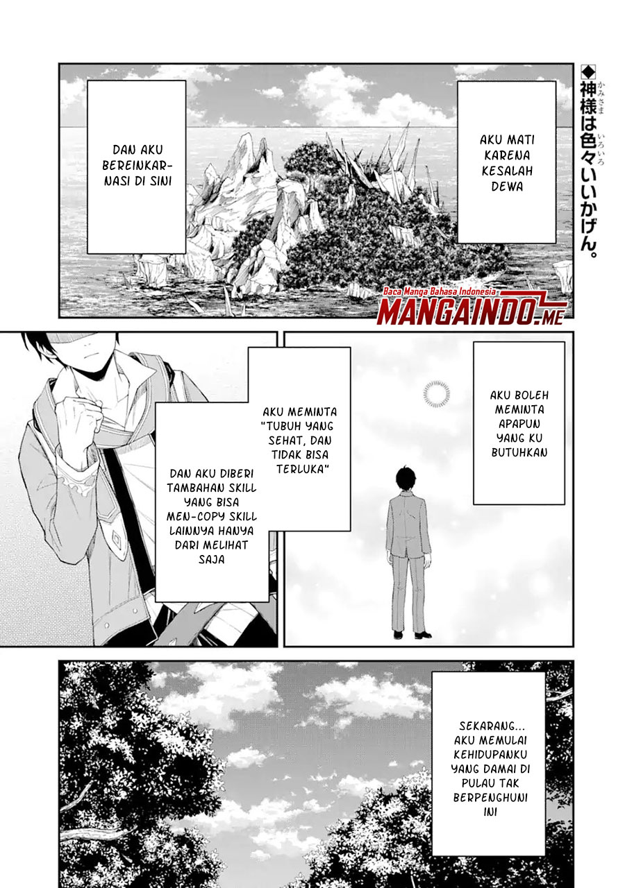 Baca  Tensei Shitara Saikyoushutachi ga Sumau Shima Deshita. Kono Shima de Slow Life wo Tanoshimimasu Chapter 02.1 Gambar 2