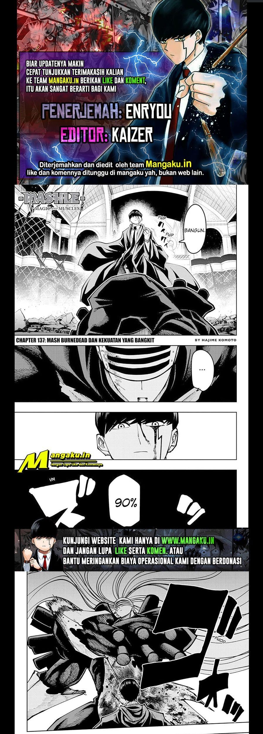 Baca Komik Mashle: Magic and Muscles Chapter 137 Gambar 1