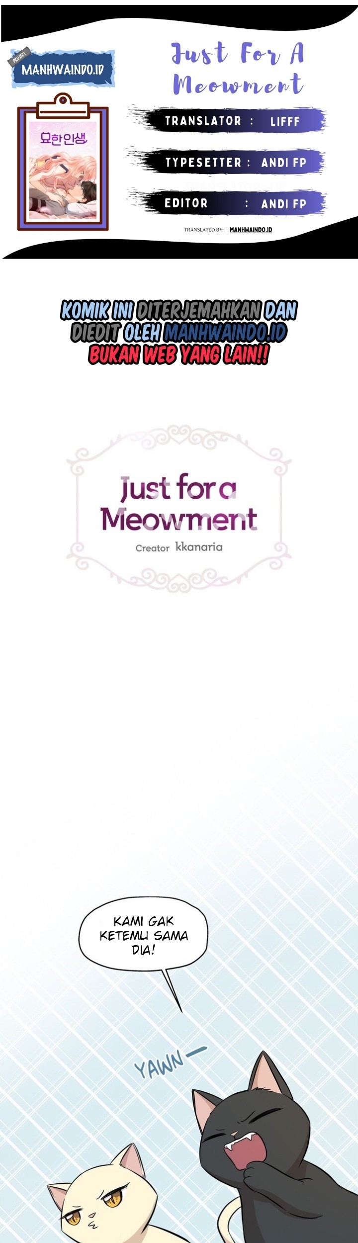 Baca Komik Just for a Meowment Chapter 60 Gambar 1