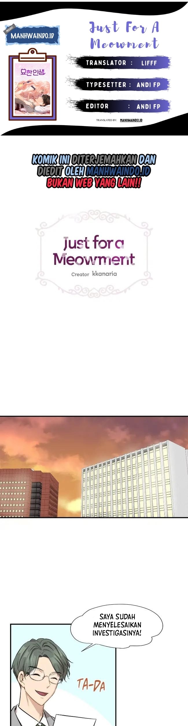 Baca Komik Just for a Meowment Chapter 52 Gambar 1