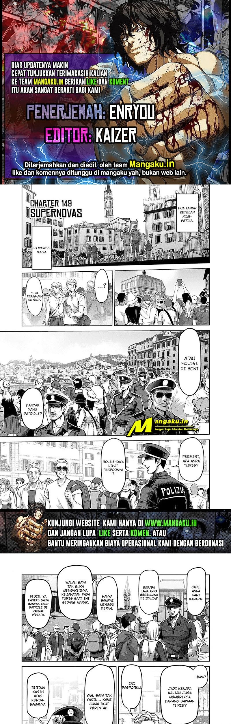 Baca Komik Kengan Omega Chapter 149 Gambar 1