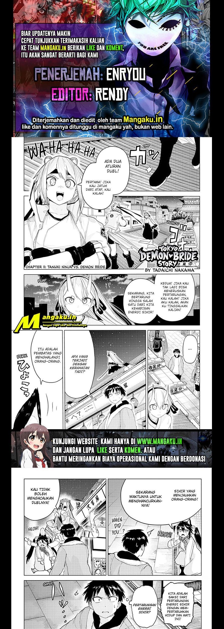 Baca Komik Dai Tokyo Oniyome-den Chapter 11 Gambar 1