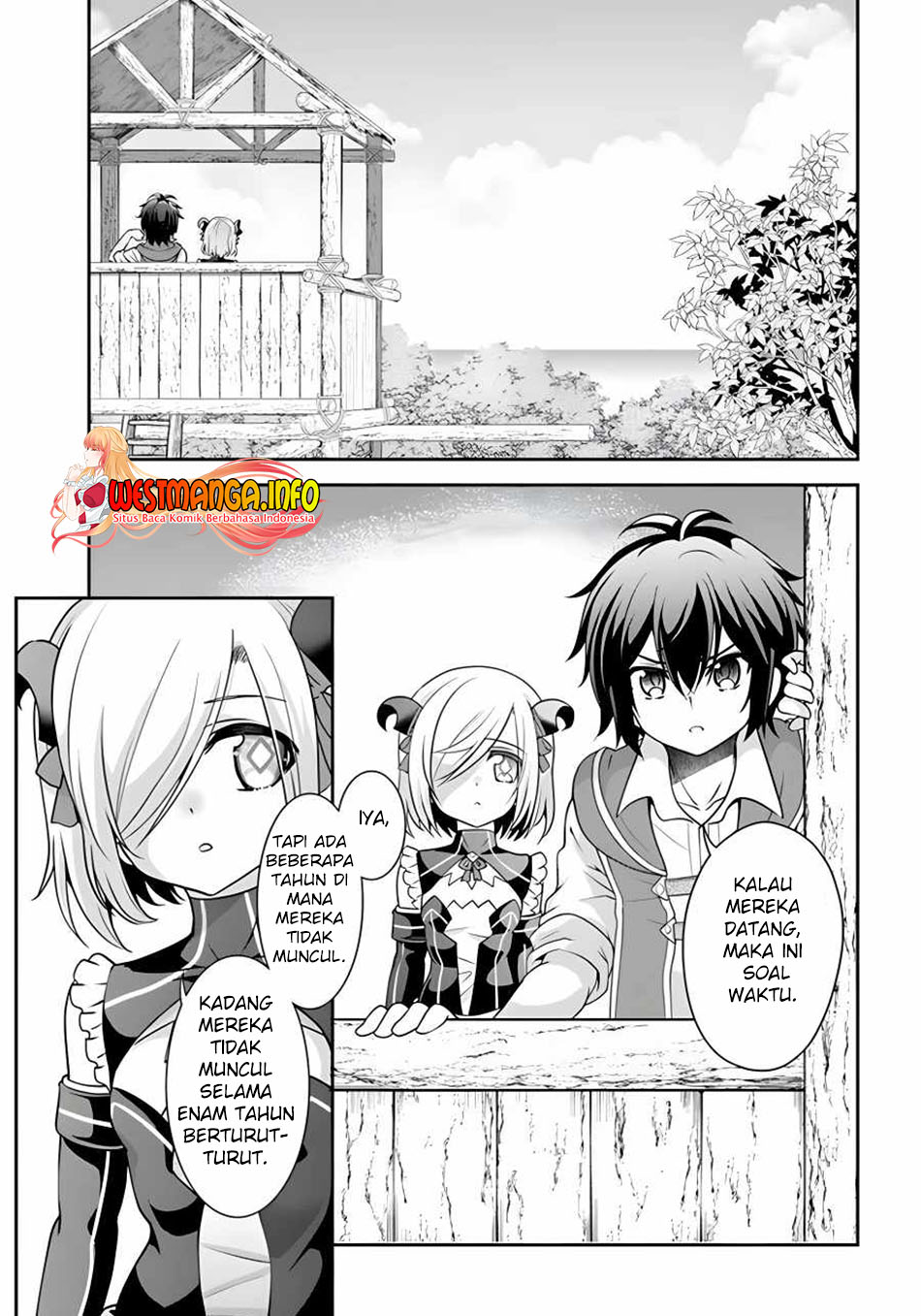 Baca Tenohira Kaitakumura de Isekai Kenkouki ~Fueteku Yome-tachi to Nonbiri Mujintou Raifu~ Chapter 34 Gambar 2