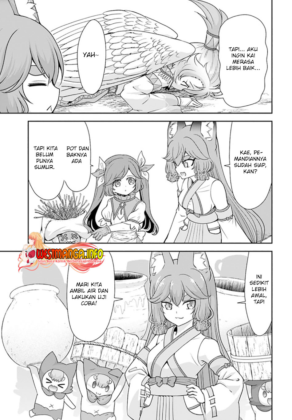 Tenohira Kaitakumura de Isekai Kenkouki ~Fueteku Yome-tachi to Nonbiri Mujintou Raifu~ Chapter 33 Gambar 12