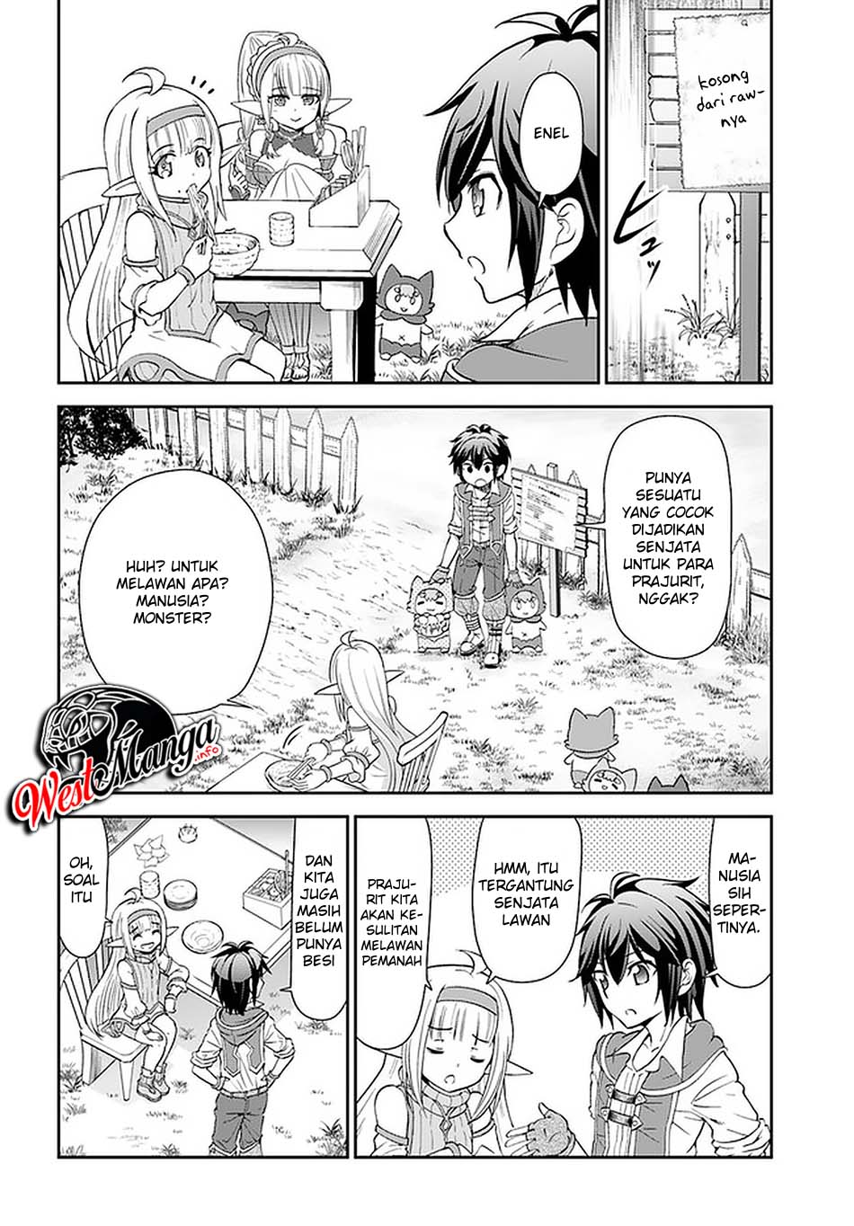 Tenohira Kaitakumura de Isekai Kenkouki ~Fueteku Yome-tachi to Nonbiri Mujintou Raifu~ Chapter 22 Gambar 23