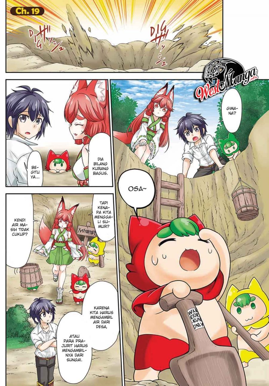 Baca Tenohira Kaitakumura de Isekai Kenkouki ~Fueteku Yome-tachi to Nonbiri Mujintou Raifu~ Chapter 19 Gambar 2